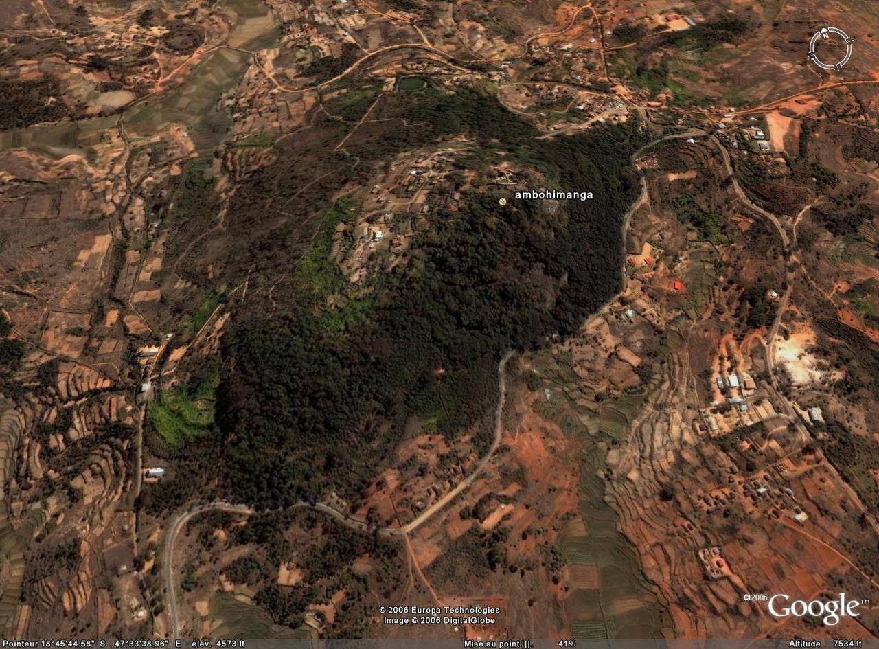 vue aérienne Ambohimanga