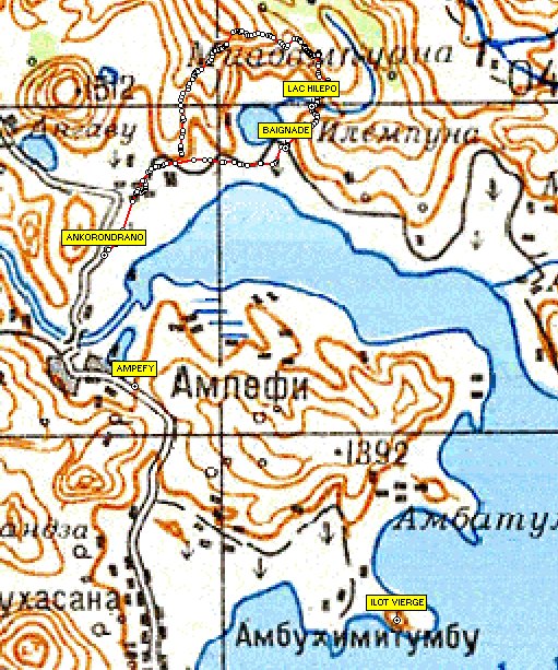 carte du lac Hilepo
