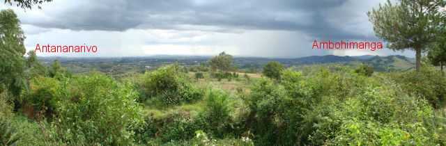 Ambohidrabiby: vue ouest un jour d'orage