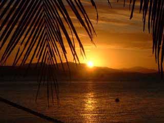coucher de soleil sur Madagascar 