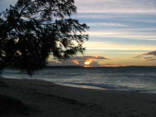 coucher de soleil sur Madagascar 