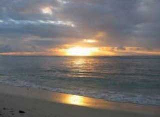 coucher de soleil sur Madagascar 