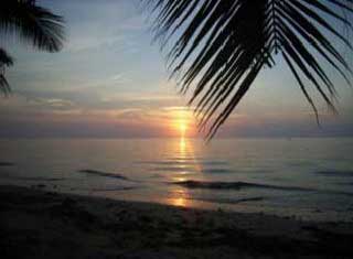coucher de soleil sur Madagascar 