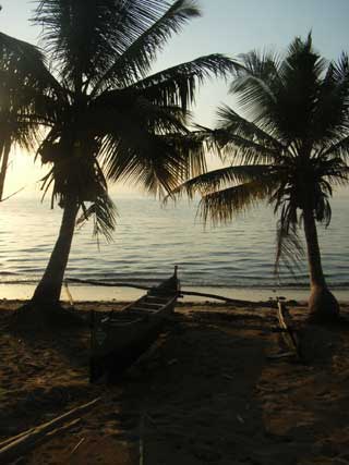 coucher de soleil sur Madagascar 