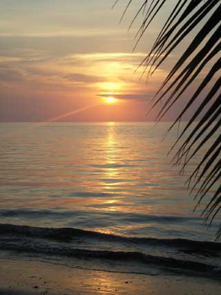 coucher de soleil sur Madagascar 