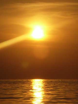 coucher de soleil sur Madagascar 