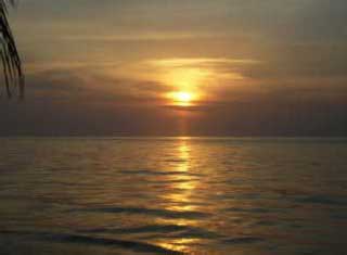 coucher de soleil sur Madagascar 
