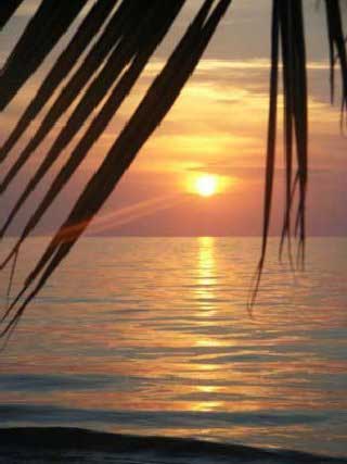 coucher de soleil sur Madagascar 