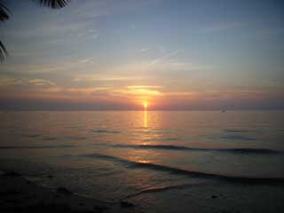 coucher de soleil sur Madagascar 