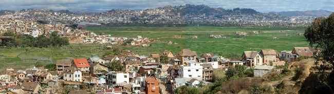 Vue sur antananarivo de Anosisoa