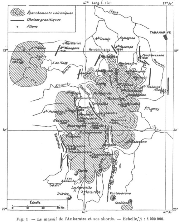 carte du massif Ankaratra