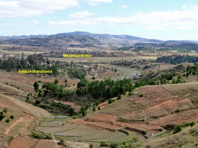les villages de Ambatoharanana, Merimandroso