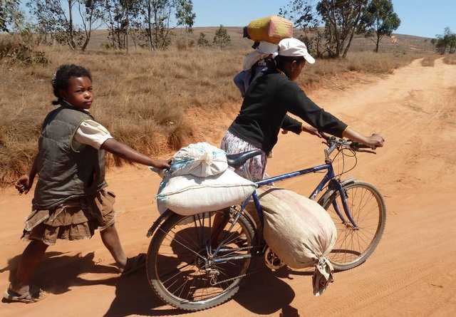 transport de brousse : le vélo