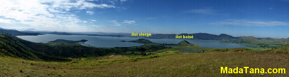 lac ampéfy : îlot vierge, îlot boisé