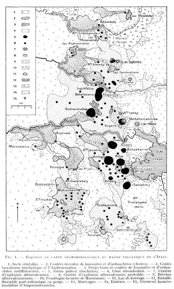 'étude de base sur le volcanisme de l' Itasy