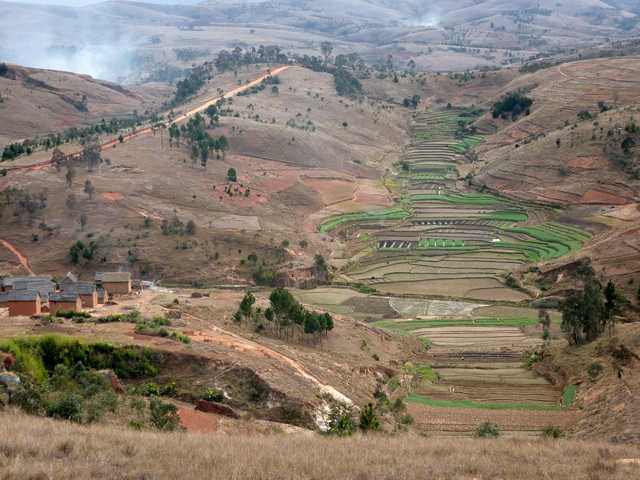 hameau et ses rizières