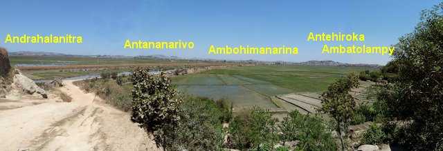 vue sur la plaine nord de Tana de Antsakambahiny Ambohijanahary