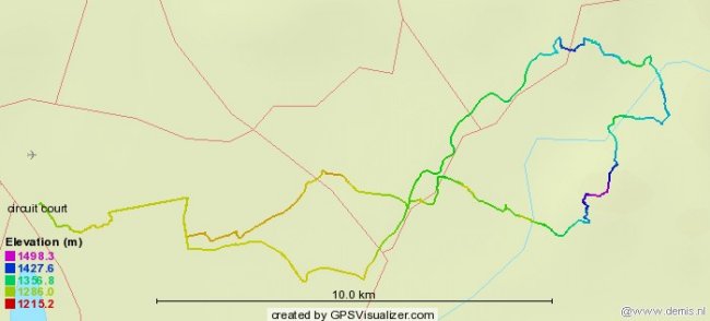 tracé du parcours Ambohidraondriana